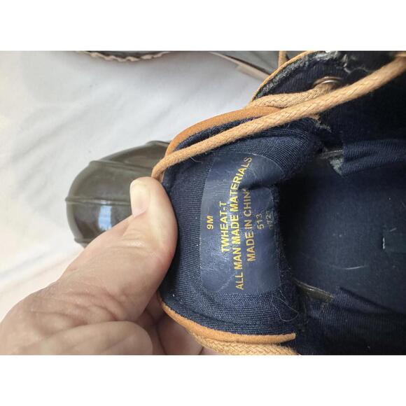 Tommy Hilfiger Duck Boots Women's Size 9 Low Cut Brown Leather Uppers Waterproof - Picture 7 of 9